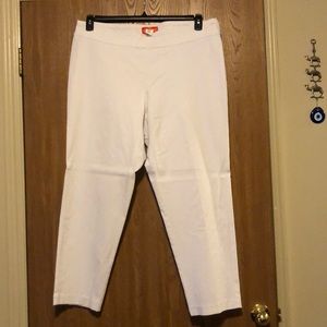White pants by Krazy Larry. Size 22.